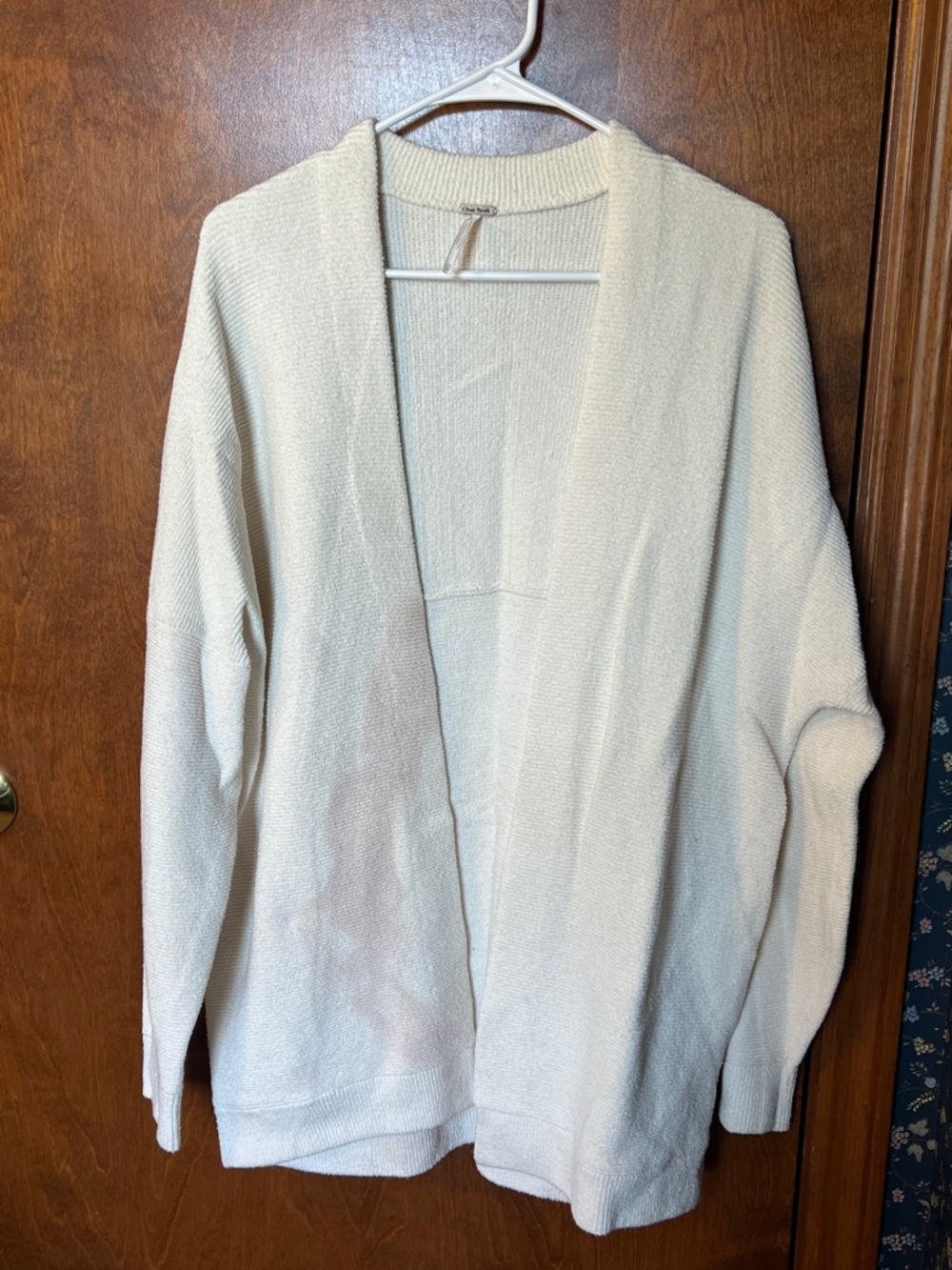 Free People Cream Sweater for DIY/ Dye-ing project Sz M